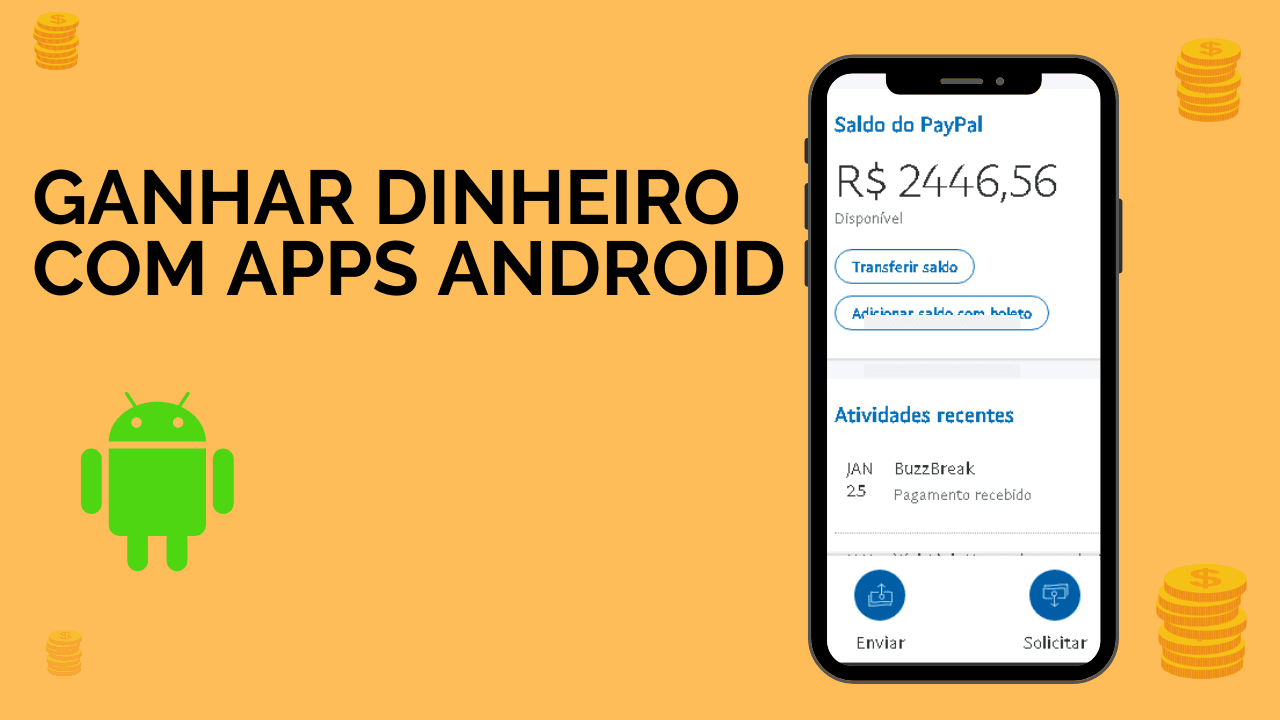 Ganhar dinheiro com apps Android